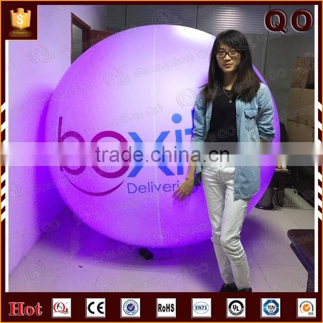 China supplier different size outdoor advertising helium light balloon with color changing