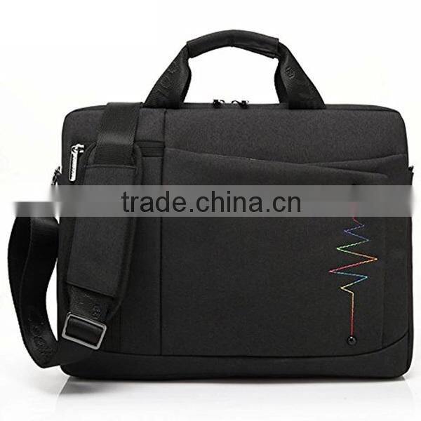 New Style Polyester 15.6 Inch Unique Wave Bubble Foam Padded Man Laptop Sleeve Bag Briefcase Carrying Single Shoulder Bag