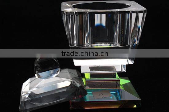 2014 New Products Crystal Sugar Bowl With Lid Table Decoration
