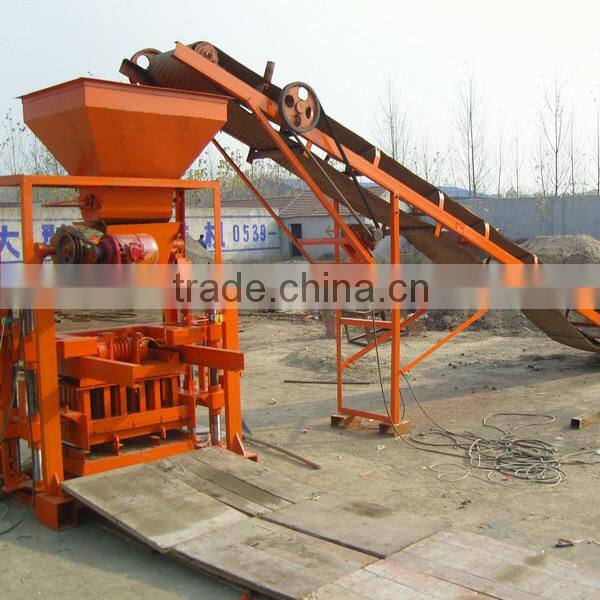 China famous brand factory price concrete block molding machine,Simple hollow block making machine line QT40-1