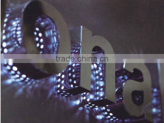 stainless steel shop backlit sign on sale of good quality