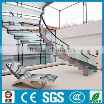 modern indoor curved staircase for house build