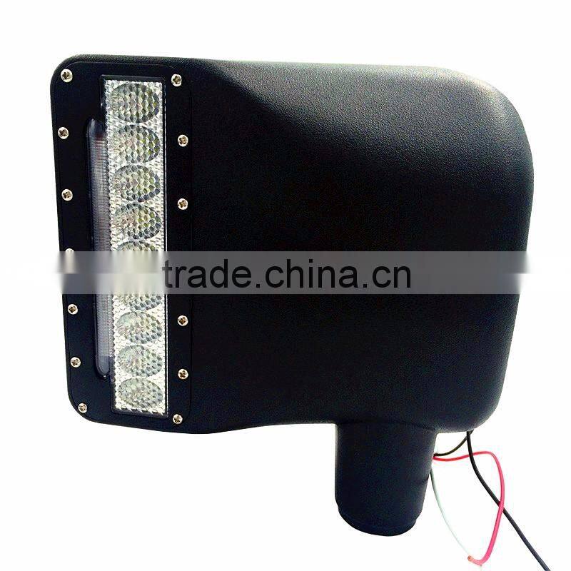 27W Car LED Rearview Side Replacement LED Off road Mirror Turn Signal Lights White / Amber Beam For Jeep Wrangler 07-15