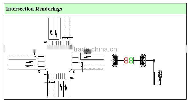 300mm led traffic light Die-casting Aluminum Housing high quality