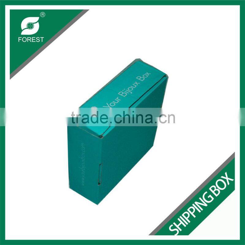 SINGLE WALL DOUBLE SIDES PRINTING SHIPPING BOX FLAT PACK PACKING BOX DESIGN