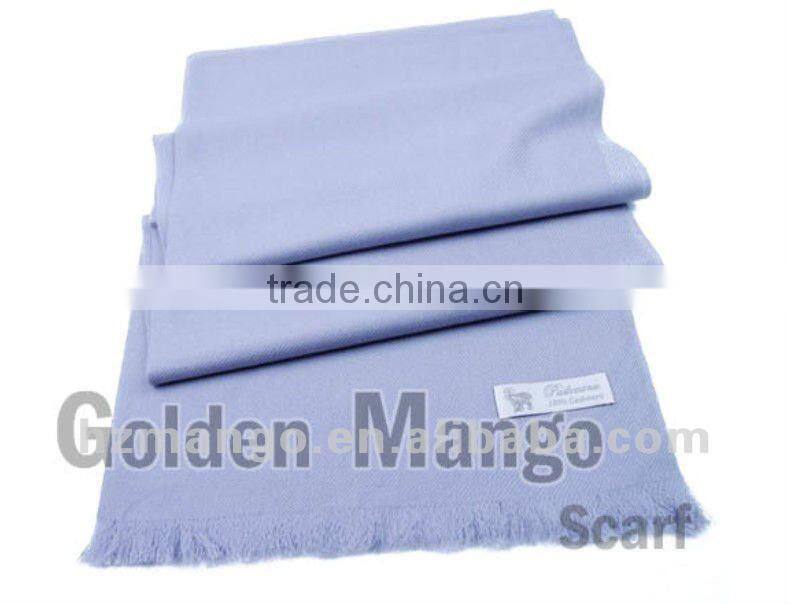 Classic 100% mercerized wool solid color scarf and shawl