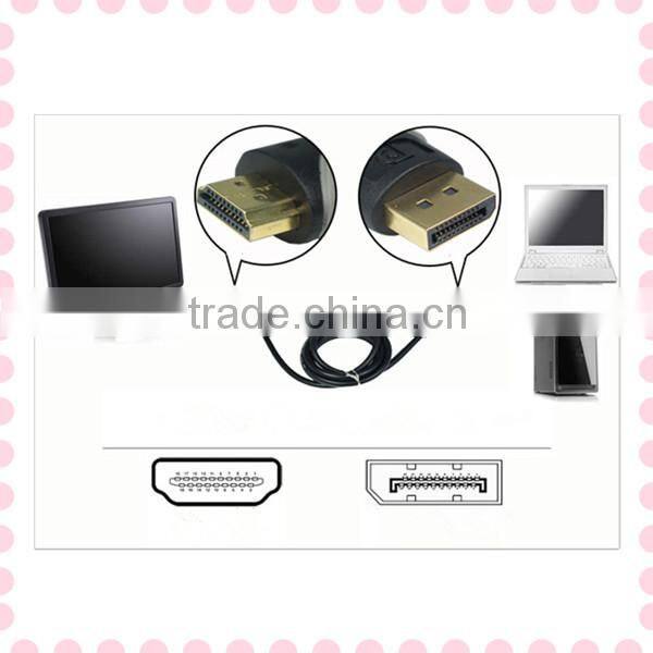 displayport Male to HDMI and mini hdmi to displayport cable 19P Female adaptor