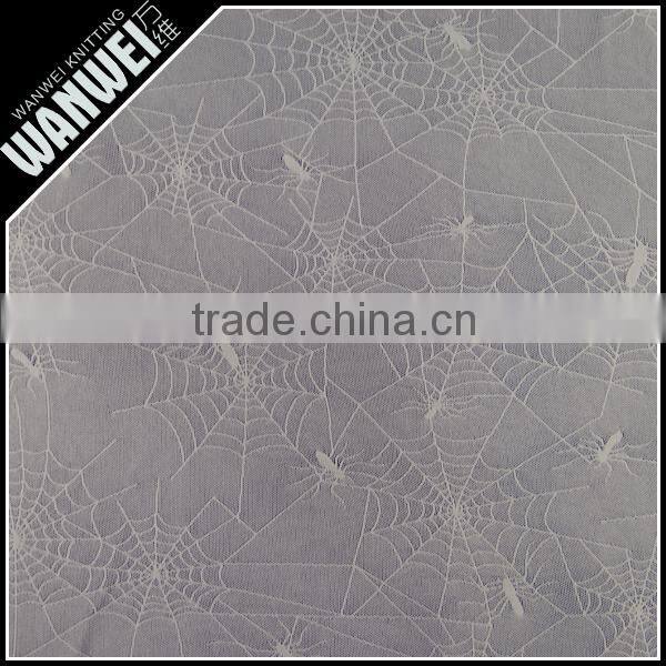 Smooth spider web new product elastic and bright nylon spandex lace fabric for different dress and skirts manufactur sellin 4024