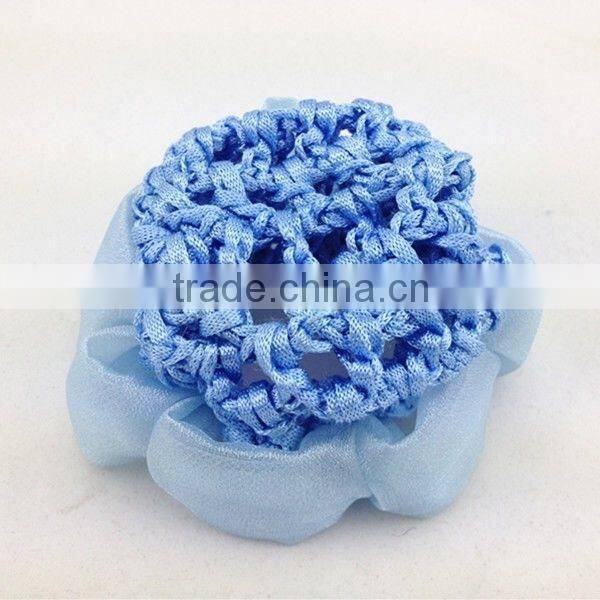 Solid Color crochet hair snood bun cover hairnet cover