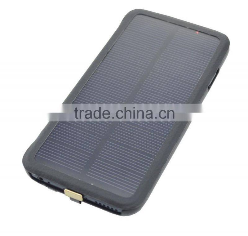 New model solar battery case for i phone 6, hot selling solar case mobile charger, factory low price solar case power bank