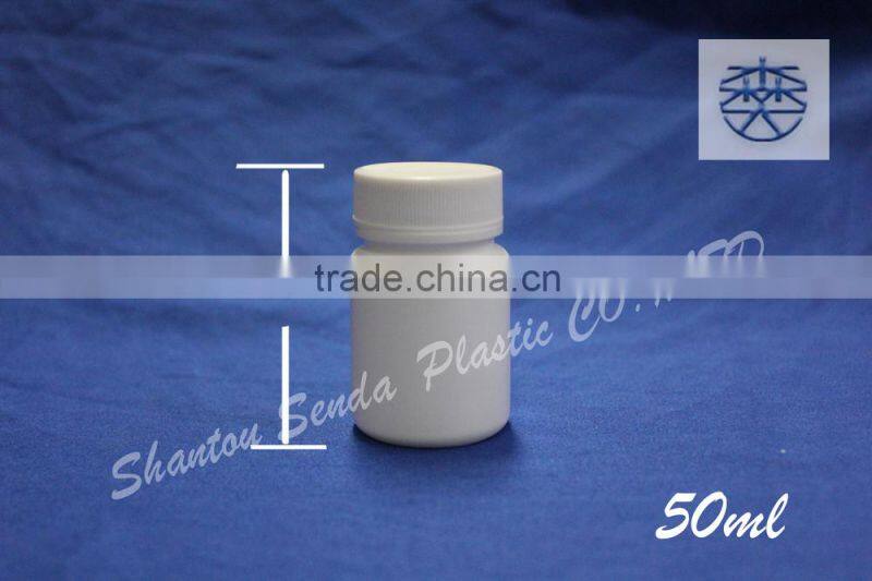 plastic tablet bottle 50ml, Pharmaceutical Industrial Use and Matte Surface Handling Tablet Bottles