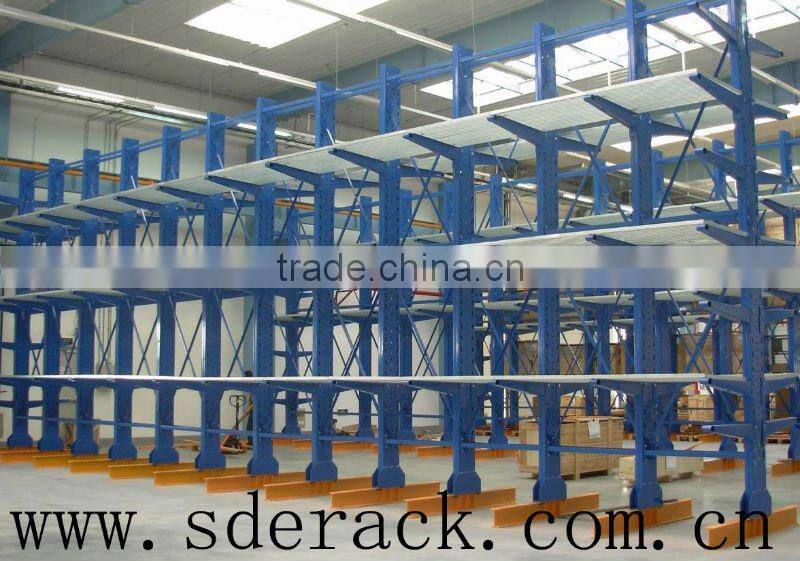 double side cantilever shelf warehouse facility