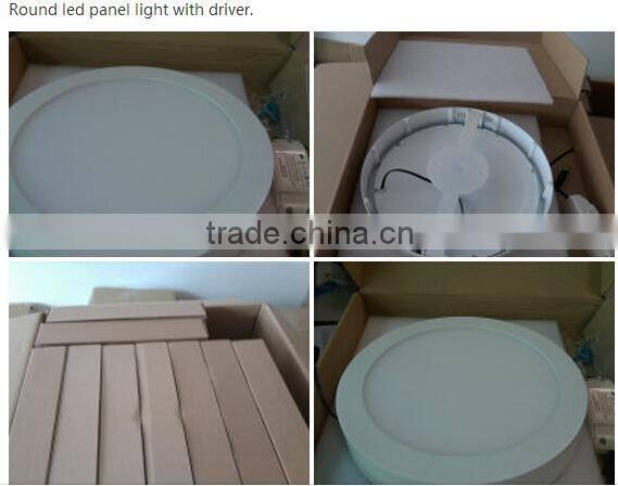 6W 12w 18w 24w round ceiling panel light SMD high lumen flat led light