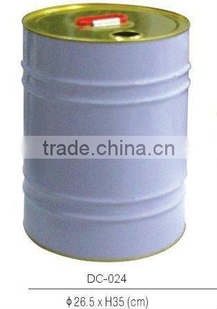 18L round metal chemical can drum