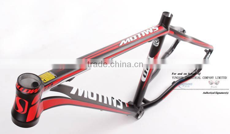 Aluminum alloy mountain bike frame with comfortable riding feeling