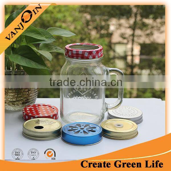 70mm Customized Metal Cap With Straw