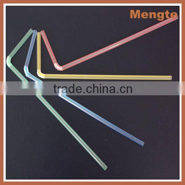 China Futian market Good Price Stripe Clear Drinking Straw