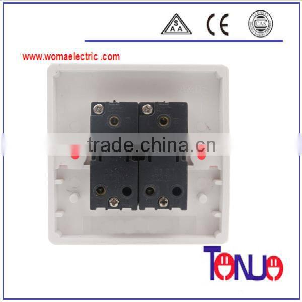 2 gang bakelite wall switch