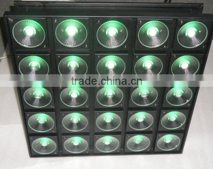 audience light stage panel 25x30w warm white or rgb matrix led blinder