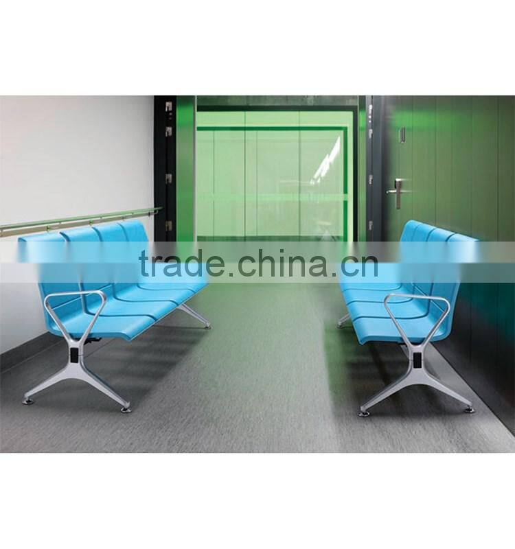 stainless steel 3-seater waiting chair