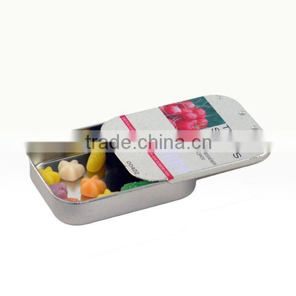 Tin box with sliding lid, Professional tin can manufacturer,custom printed tin box