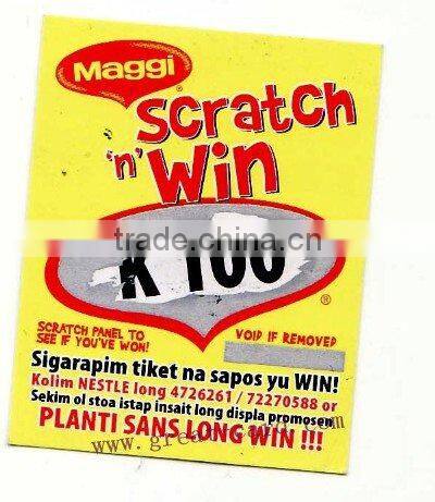 Lottery Scratch Cards