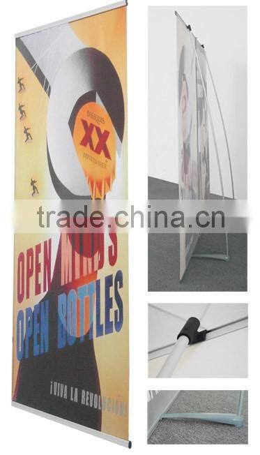 Various Shape Stand Pop Up L Banner for Advertising with Aluminum Pole