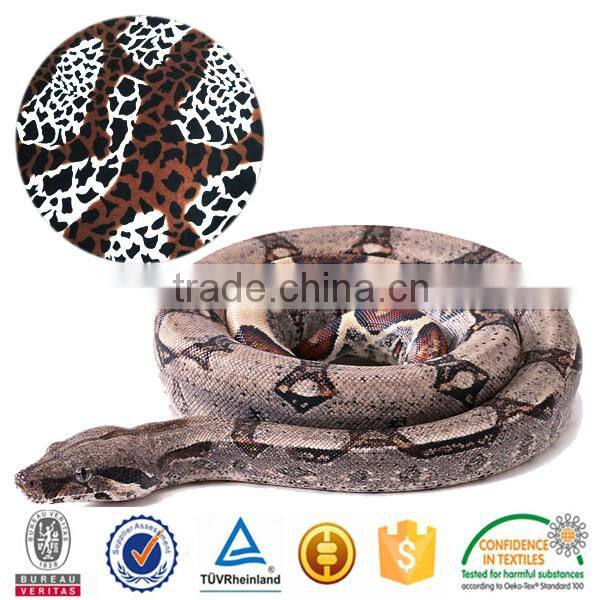100%polyester snake skin print upholstery fabric for Europe and america market