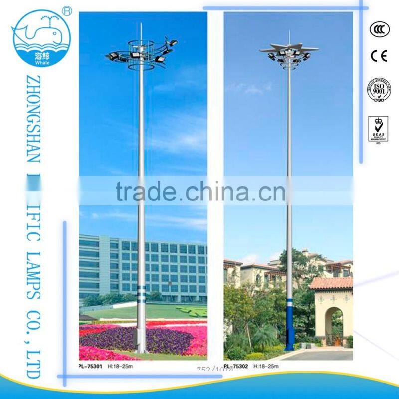 1000-5000w LED 15/20/25/30m high mast lighting pole hot selling