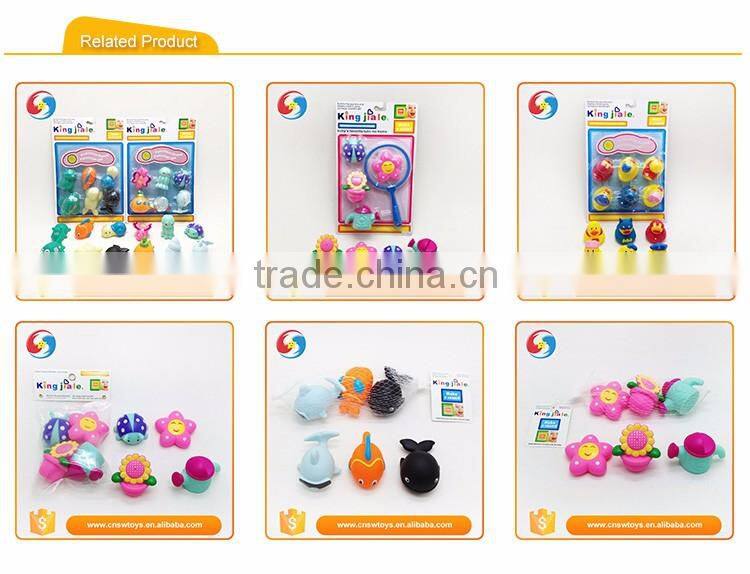 kids toy rubber animal plastic fishing toys with plastic barrel