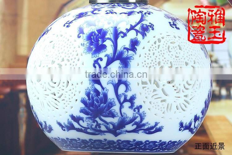 Vintage Industry Loft Style Iron Table Light Desk Lamp Porcelain For Bedroom Wedding Gift