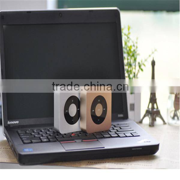 Portable white color TF card handsfree Bluetooth wireless speakers for mobile