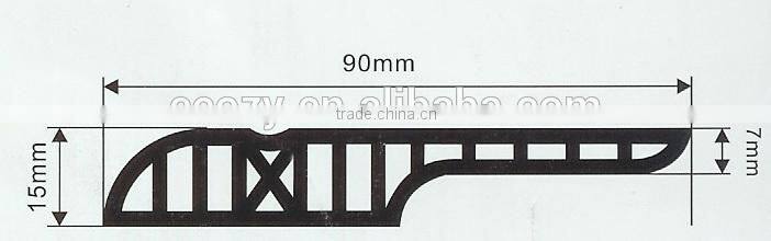 Wood grain PVC wall skirting