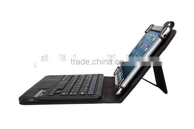Tablet PC Universal bluetooth keyboard Buckle leather case suit for Android Windos IOS system bluetooth 3.0