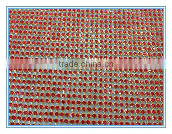 Hot adhesive rhinestone trimming sheet,crystal rhinestone mesh wholesale