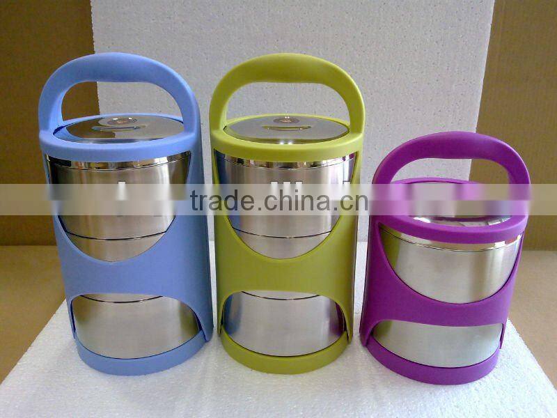 Stainless Steel Tableware Double Layer Tiffin Carrier