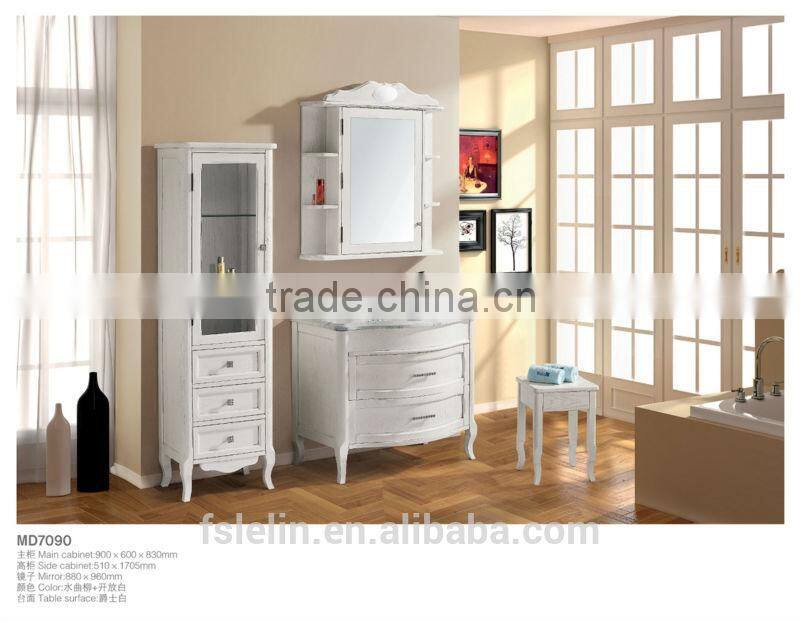 Modern floor standing solidwood bathroom vanity design wash basin vanities LM-7090