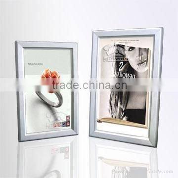 FLY factory price A1,A2,A3,A4 snap poster frame,metal picture frame, A-FRAME silver snap frame