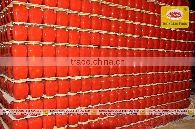 Tomatoes in Tomato sauce in jar 540ml by Thongtan Food