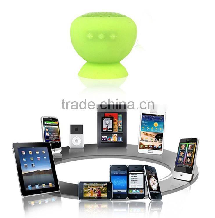 Mini mushroom waterproof wireless bluetooth music speaker with MIC handfree function