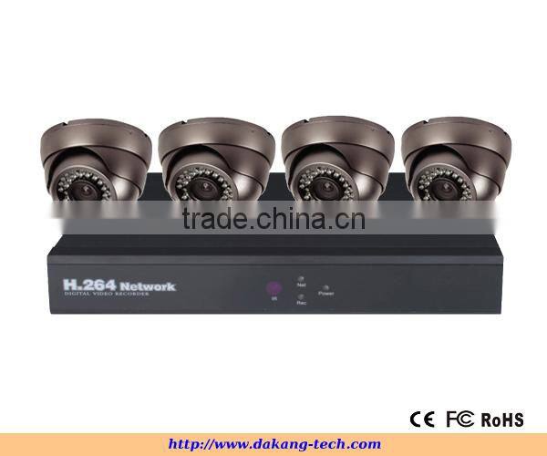 4ch 1MP CVI dvr kit,iPhone&Anroid phone,PC access