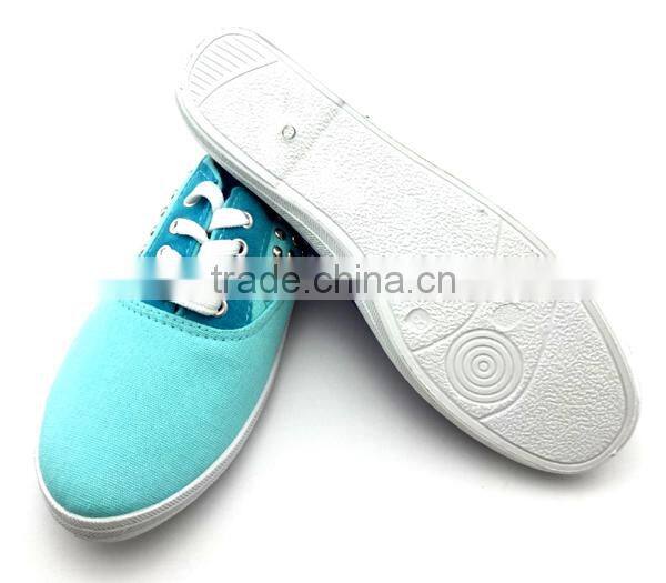 canvas woman and man shoes with studs