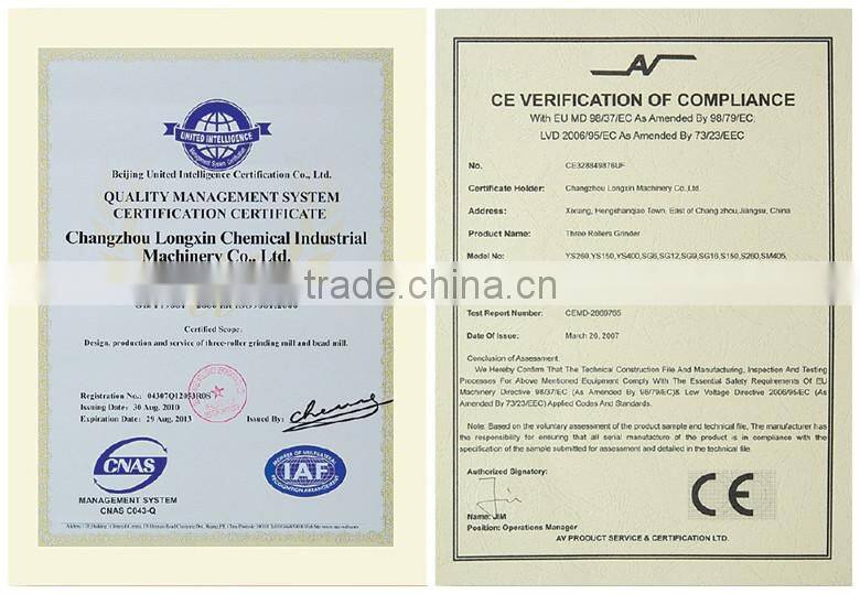 Top sale ink laboratory three roller mill