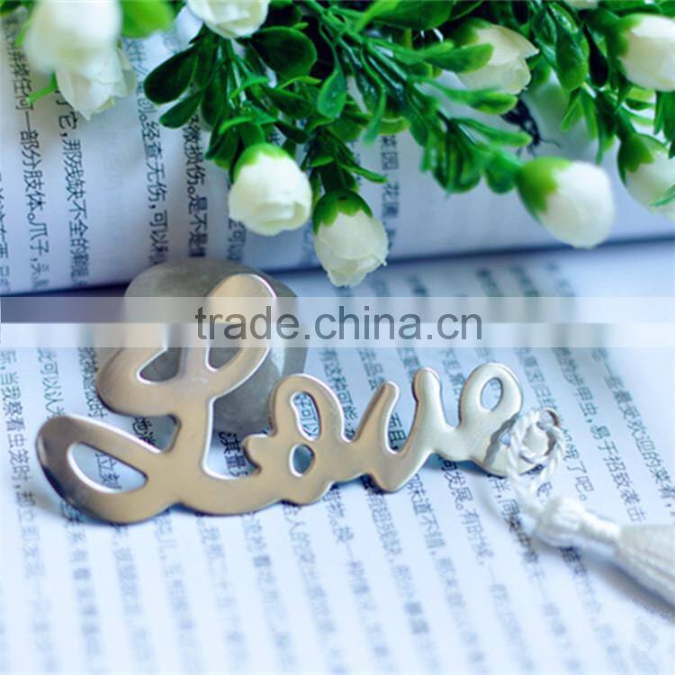 Wedding gift "Words of Love" Silver-Finish Bookmark