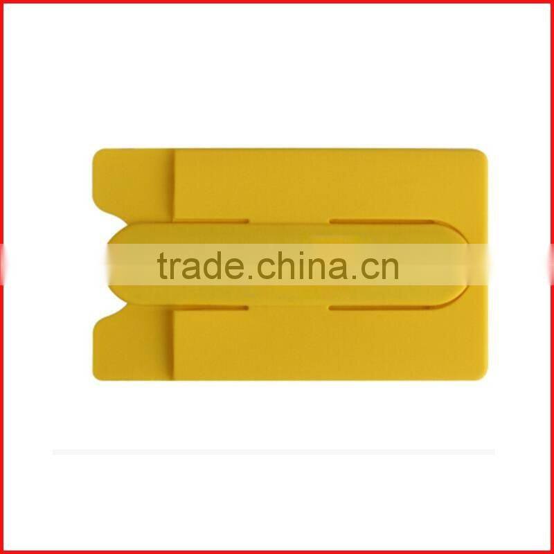 Functional cell phone sticker card holder