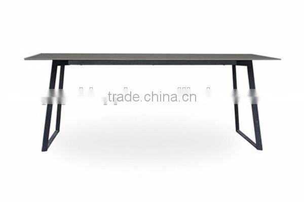 Modern metal dining table, restaurant table 120cm