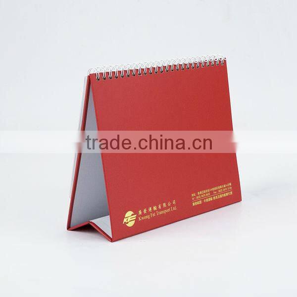 2014 nice paper best price spiral bound new yearly desk calendar printing