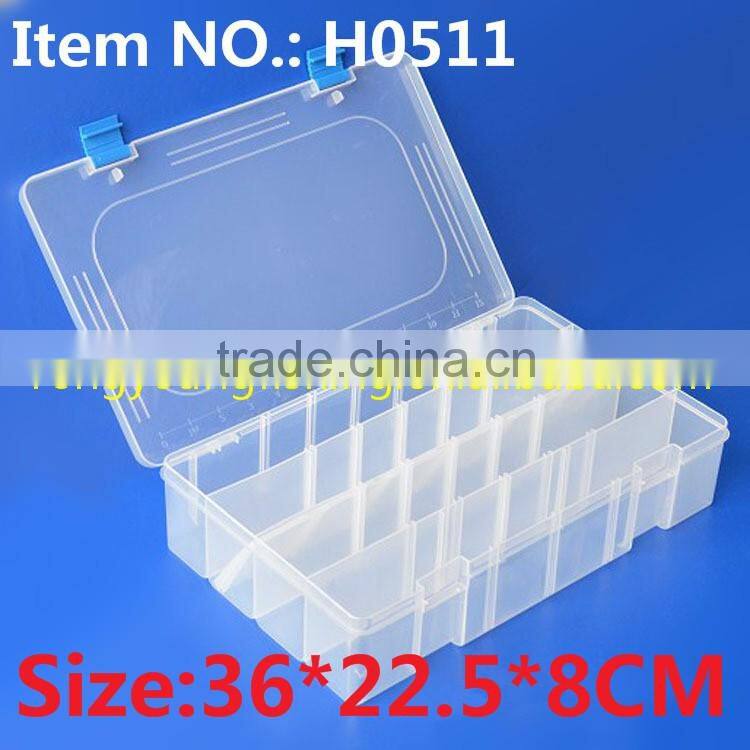 H0412 27.5*18.5*4.5Cm Multipurpose Plastic Box Fishing Tackle Box
