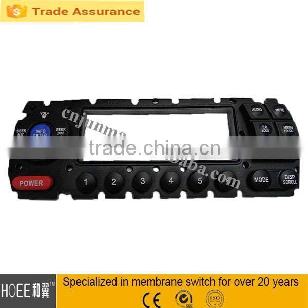 flexible printed rubber overlay silicone keypad