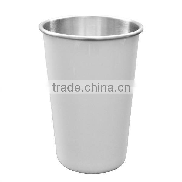 Factory wholesale New 18oz. Stainless Steel White Cone Mug
